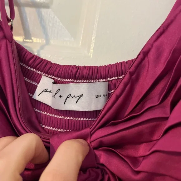 Petal & Pup Vikki Dress in Magenta - Picture 4 of 4